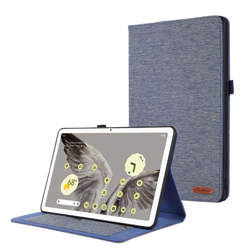 Load image into Gallery viewer, [With Card Slot] Google Pixel Tablet 2023 11&quot; - Denim Textured TPU Soft Flip Fold Stand Case - Polar Tech Australia
