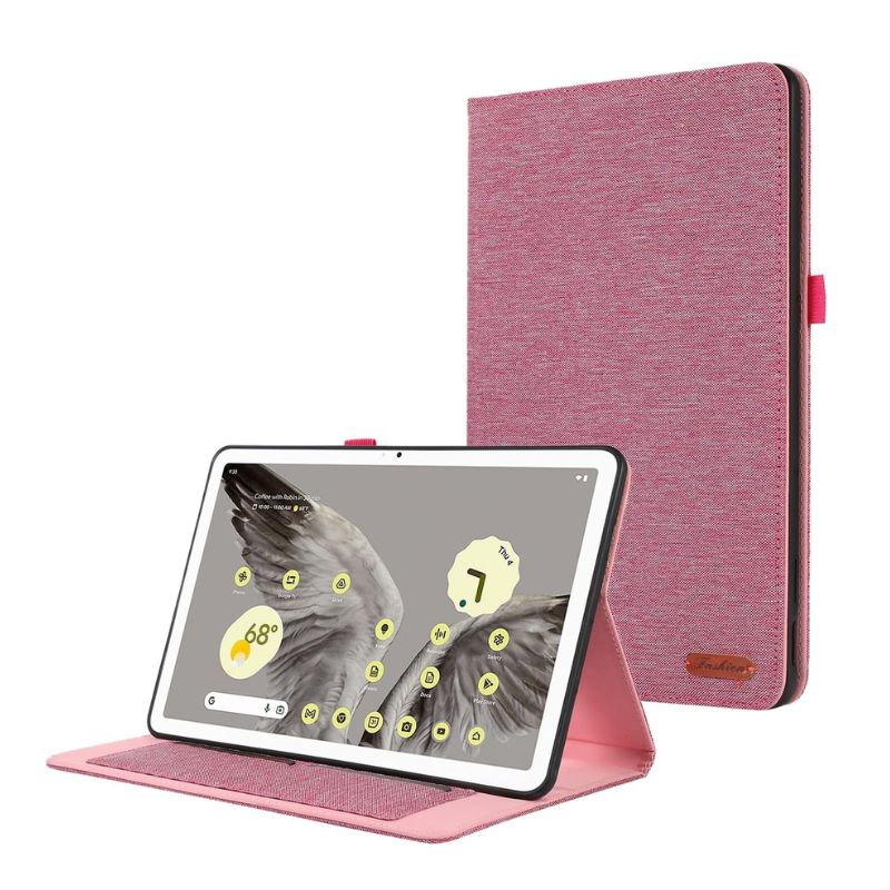 Load image into Gallery viewer, [With Card Slot] Google Pixel Tablet 2023 11&quot; - Denim Textured TPU Soft Flip Fold Stand Case - Polar Tech Australia
