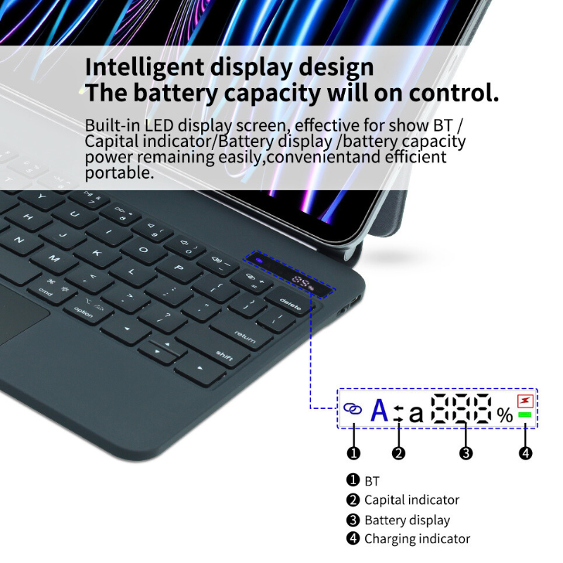 Load image into Gallery viewer, [Magic Keybord] Apple iPad Air 4/5 &amp; Pro 11“ &amp; Air 11” M2/M3 (2024/2025) - Precision Multi-Touch Trackpad Magnetic Smart Wireless Keyboard Case With Backlit Keys - i-Station Mobile Phone &amp; Electronic Device Repair and Accessories
