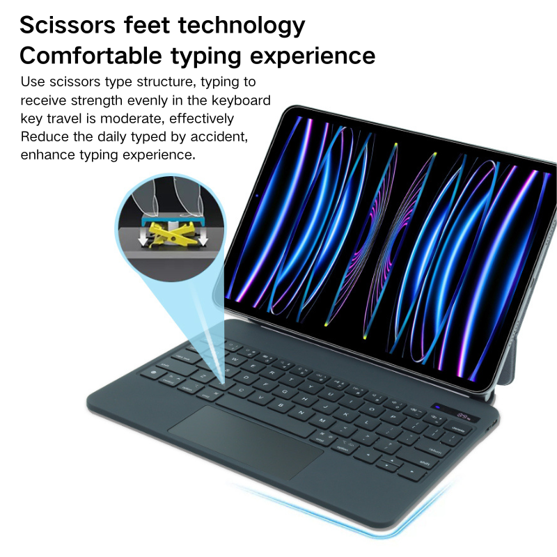 Load image into Gallery viewer, [Magic Keybord] Apple iPad Air 4/5 &amp; Pro 11“ &amp; Air 11” M2/M3 (2024/2025) - Precision Multi-Touch Trackpad Magnetic Smart Wireless Keyboard Case With Backlit Keys - i-Station Mobile Phone &amp; Electronic Device Repair and Accessories
