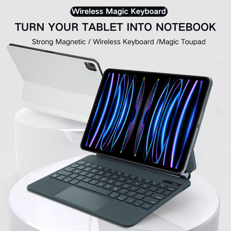 Load image into Gallery viewer, [Magic Keybord] Apple iPad Air 4/5 &amp; Pro 11“ &amp; Air 11” M2/M3 (2024/2025) - Precision Multi-Touch Trackpad Magnetic Smart Wireless Keyboard Case With Backlit Keys - i-Station Mobile Phone &amp; Electronic Device Repair and Accessories
