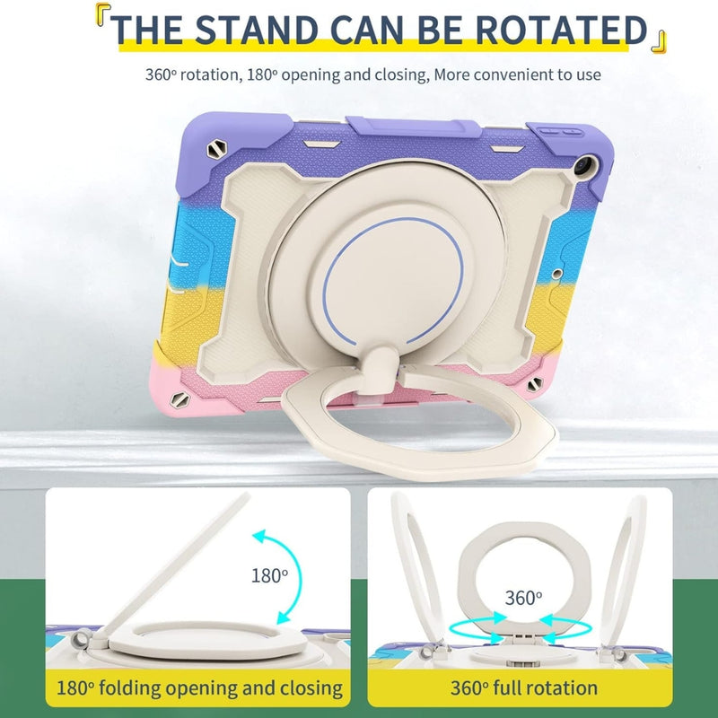 Chargez l&#39;image dans la visionneuse de la galerie, Lenovo Tab M11/K11 11.0&quot; inch 2024 - Silicone + PC Heavy Duty Series Case With 360° Rotating Stand - Polar Tech Australia
