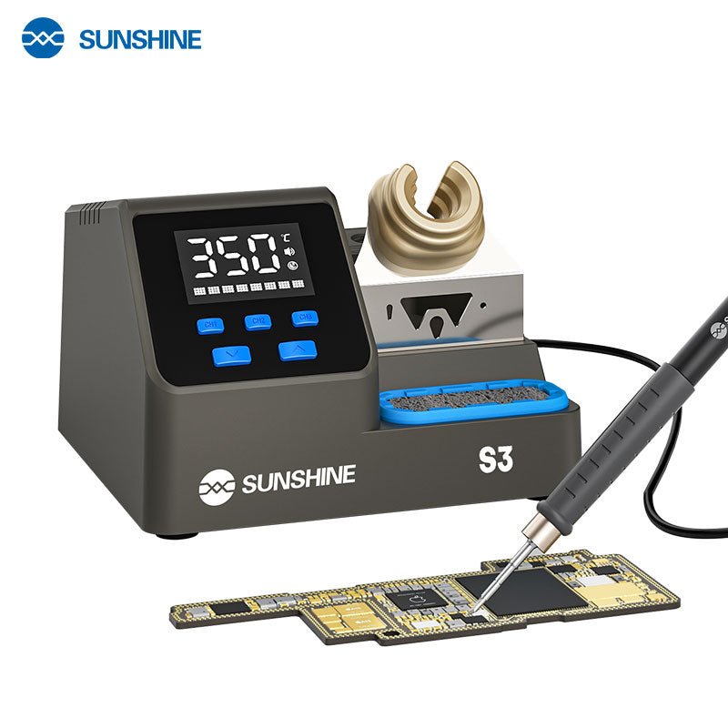 Cargue la imagen en el visor de la galería, Sunshine S3 60W 3-Customizable Channels C210 Intelligent Digital Display Soldering Station
