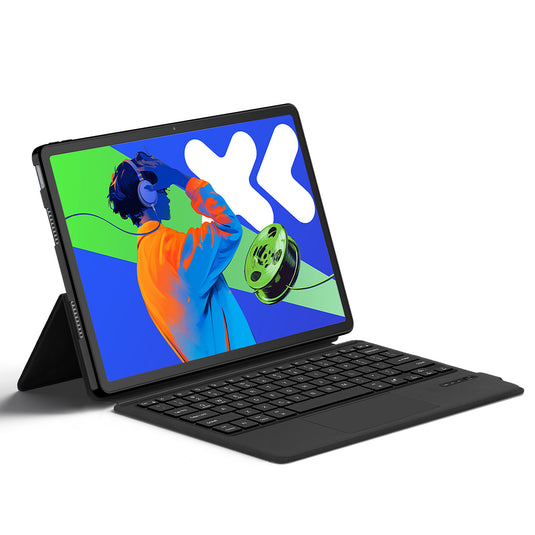 Lenovo Idea Tab Pro 12.7" 2025 (TB373FU/TB375FC) - Bluetooth Integrated Leather Touch Rotating Keyboard Case
