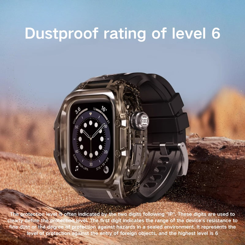Chargez l&#39;image dans la visionneuse de la galerie, [IP68 Waterproof] Apple Watch Series 10 42mm 46mmm - All-in-One Diving &amp; Rainproof Waterproof Watch Band With Shell &amp; Film
