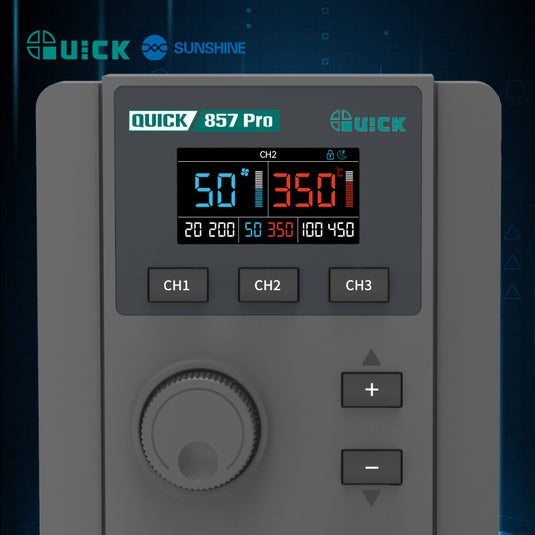 [QUICK 857 Pro] QICK Digital Display Hot Air Rework Station Heat Gun - Continue the Legacy of Precision Craftsmanship