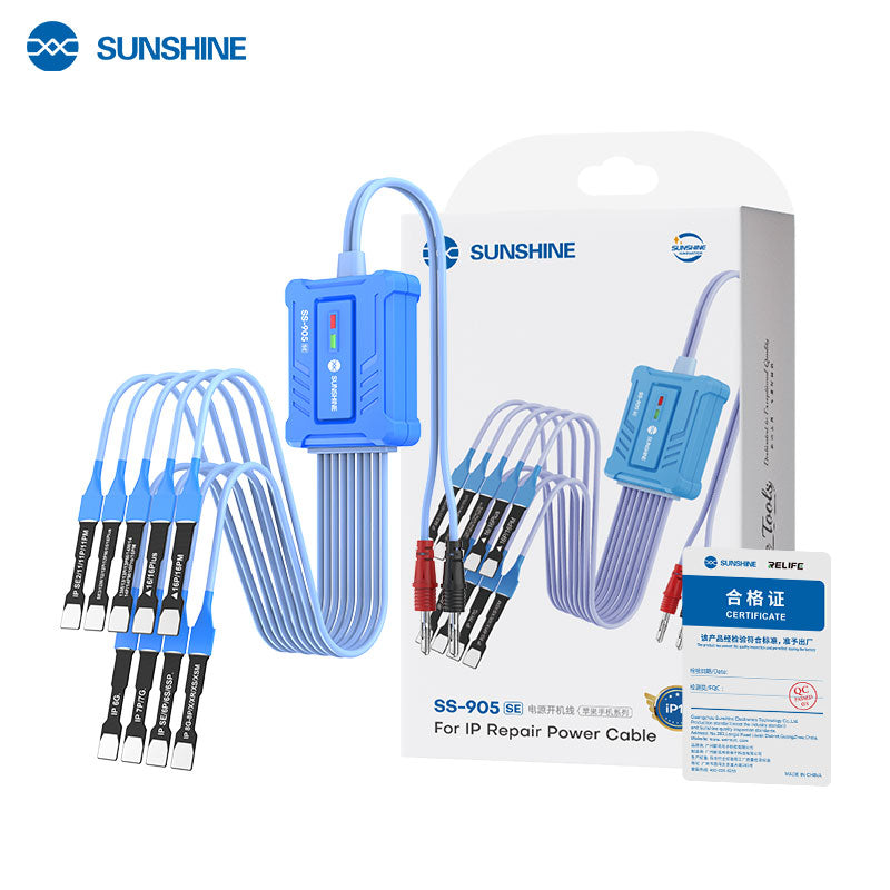 Cargue la imagen en el visor de la galería, [SS-905 SE] SUNSHINE One-Touch Power Cable – For iPhone Battery Protocol Testing &amp; Instant Boot-Up (6G–16PM)
