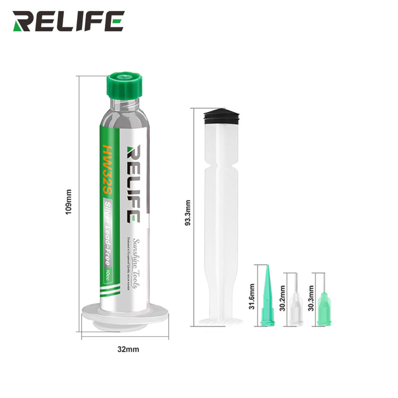 Cargue la imagen en el visor de la galería, [RELIFE HW32S] Eco-Friendly Lead-Free Solder Paste
