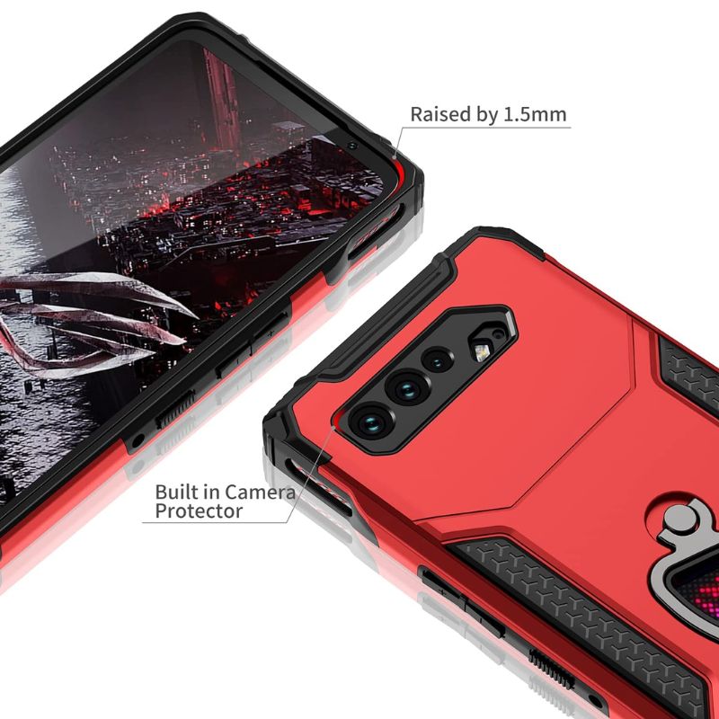 Cargue la imagen en el visor de la galería, [Built-in Stand] ASUS Rog Phone 5 &amp; Pro &amp; 5s &amp; 5s Pro &amp; 5 Ultimate - 360° Rotating Kickstand Heavy Duty Series Military Grade Case - Polar Tech Australia
