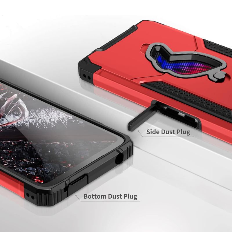 Cargue la imagen en el visor de la galería, [Built-in Stand] ASUS Rog Phone 5 &amp; Pro &amp; 5s &amp; 5s Pro &amp; 5 Ultimate - 360° Rotating Kickstand Heavy Duty Series Military Grade Case - Polar Tech Australia
