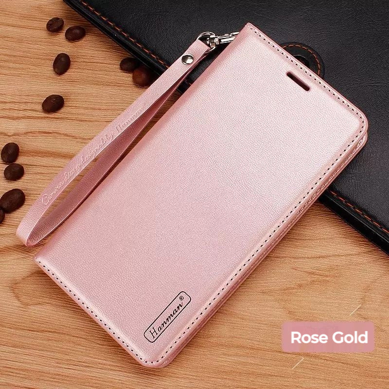 Load image into Gallery viewer, [With Card Slot] ASUS Rog 8 &amp; 8 Pro - Hanman Premium Quality Leather Flip Wallet Series Soft Case With lanyard - Polar Tech Australia
