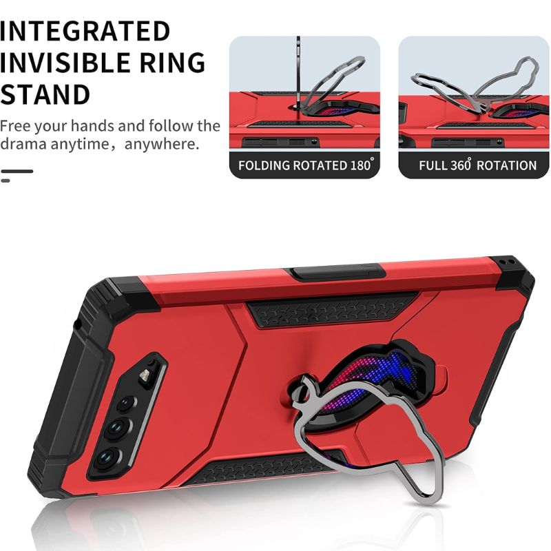 Cargue la imagen en el visor de la galería, [Built-in Stand] ASUS Rog Phone 5 &amp; Pro &amp; 5s &amp; 5s Pro &amp; 5 Ultimate - 360° Rotating Kickstand Heavy Duty Series Military Grade Case - Polar Tech Australia
