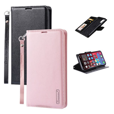 [With Card Slot] ASUS Zenfone 10 - Hanman Premium Quality Leather Flip Wallet Series Soft Case With lanyard - Polar Tech Australia