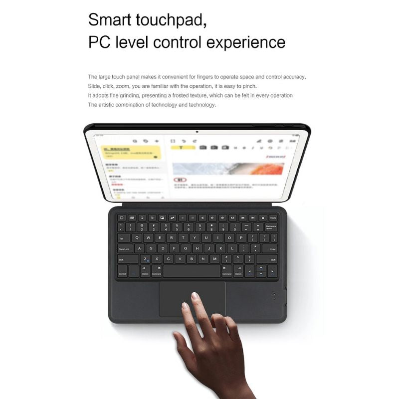 Cargue la imagen en el visor de la galería, [With Backlit] Samsung Galaxy Tab A9 2023 8.7&quot; (SM-X110/X115) - PU Leather Flip Cover Smart Bluetooth Touch Keyboard Case - Polar Tech Australia
