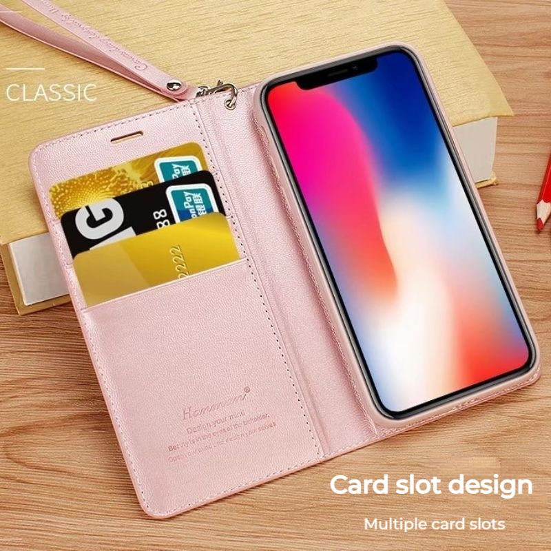 Load image into Gallery viewer, [With Card Slot] ASUS Zenfone 11 Ultra - Hanman Premium Quality Leather Flip Wallet Series Soft Case With lanyard - Polar Tech Australia
