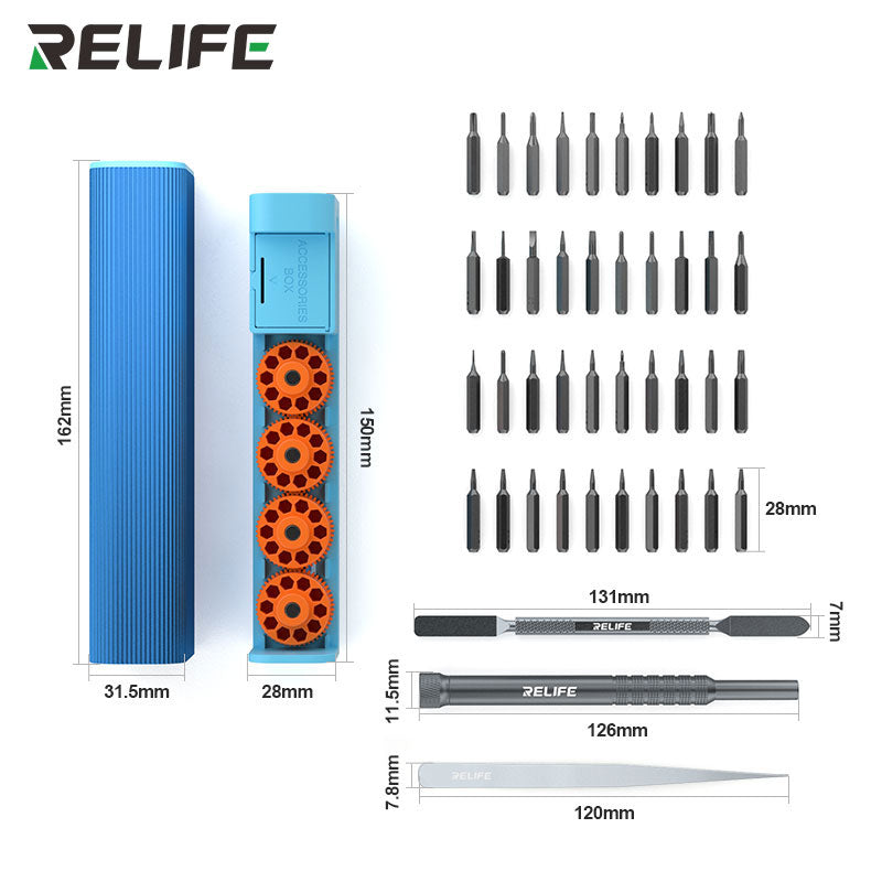 Cargue la imagen en el visor de la galería, [RL-5122] RELIFE 43-in-1 Rotary Screwdriver Tool Set - Polar Tech Australia

