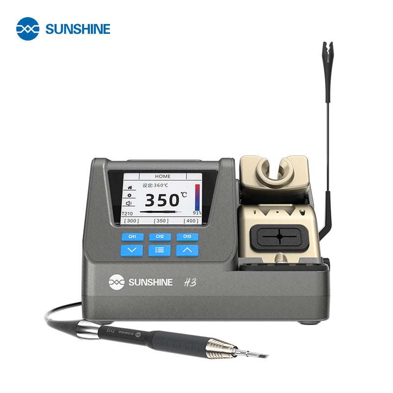 Cargue la imagen en el visor de la galería, [H3-210] SUNSHINE H3 – 3-in-1 Smart Soldering Station (210 Series)
