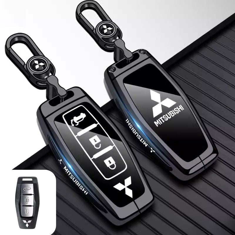 Chargez l&#39;image dans la visionneuse de la galerie, Mitsubishi Zinc Alloy + TPU Car Key Fob Case Cover For Outlander, ASX, Eclipse Cross, L200, Pajero, Triton, Lancer EX
