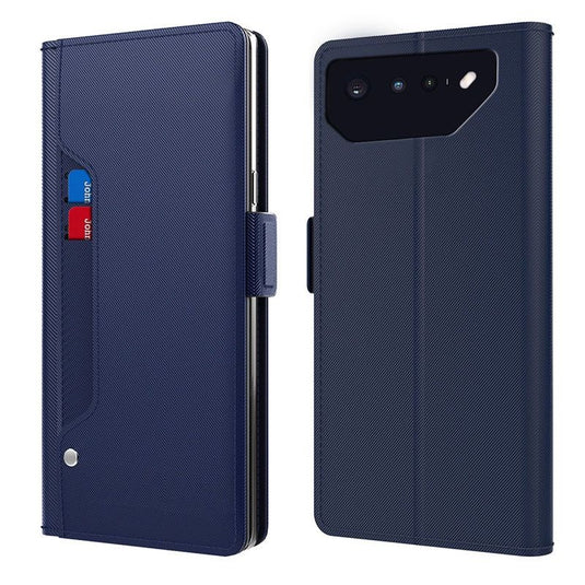 [With Card Slot] ASUS Rog Phone 5 & 5 Pro & 5s - Premium PU Leather Magnetic Flip Clasp Wallet Series Case - Polar Tech Australia
