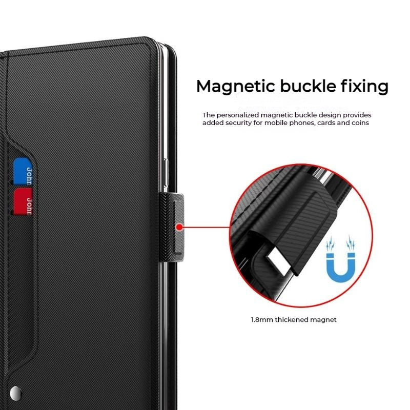 Cargue la imagen en el visor de la galería, [With Card Slot] Asus Zenfone 8 - Premium PU Leather Magnetic Flip Clasp Wallet Series Case - Polar Tech Australia
