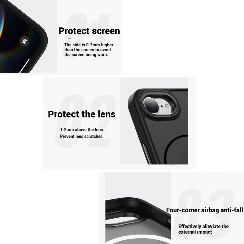 Load image into Gallery viewer, [Magsafe Compatible] Apple iPhone 16e - Full Coverage Matte Skin-friendly Airbag Shockproof Case - Polar Tech Australia
