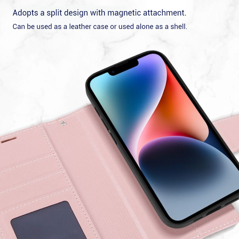 Cargue la imagen en el visor de la galería, [2 in 1 Detachable][MagSafe Compatible] Apple iPhone 17/Air/Pro/Max Hanman Flip Wallet Leather Case - i-Station Mobile Phone &amp; Electronic Device Repair and Accessories
