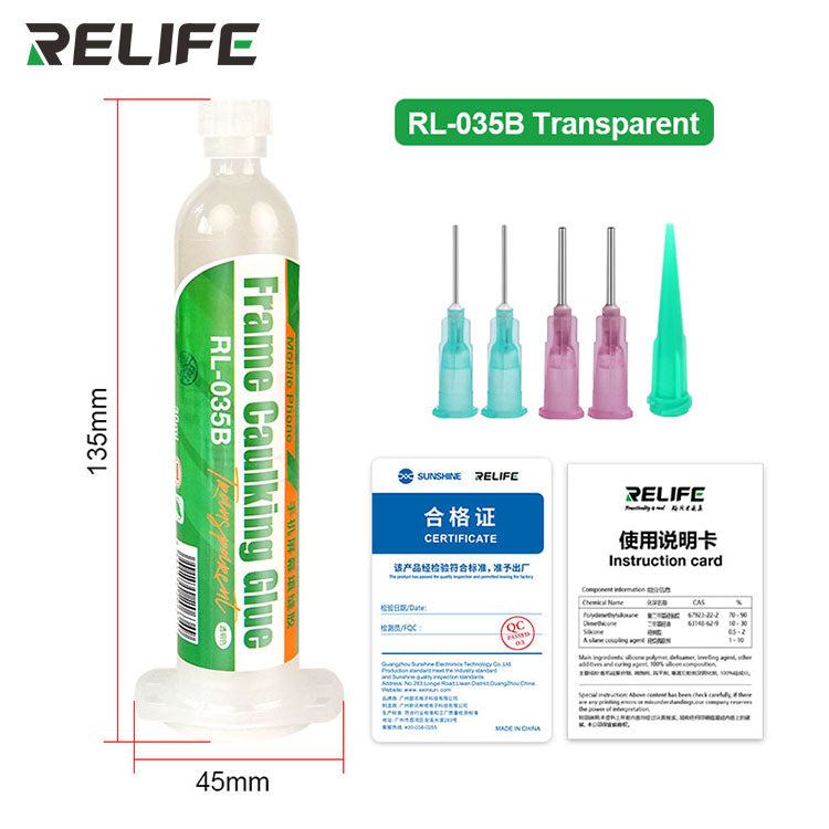 Load image into Gallery viewer, [RL-035B] RELIFE Mobile Phone Screen Caulking Glue Universal Sealant
