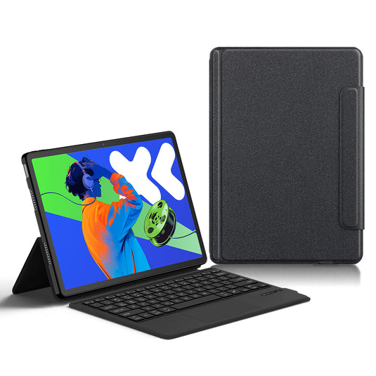 Lenovo Idea Tab Pro 12.7" 2025 (TB373FU/TB375FC) - Bluetooth Integrated Leather Touch Rotating Keyboard Case