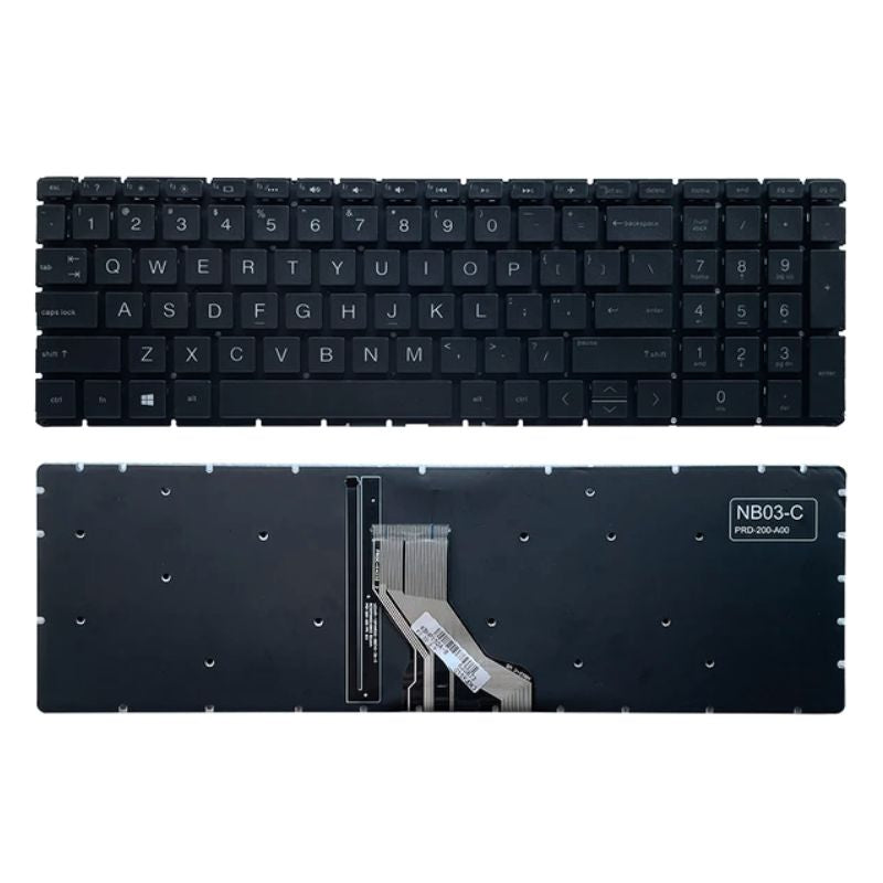 Chargez l&#39;image dans la visionneuse de la galerie, HP 15-DR 15-DK TPN-W142 TPN-Q229 TPN-C134 TPN-Q210 17-BY 15S-DY 15S-DU 15S-GR Series - Laptop Keyboard With Back Light US Layout - Polar Tech Australia
