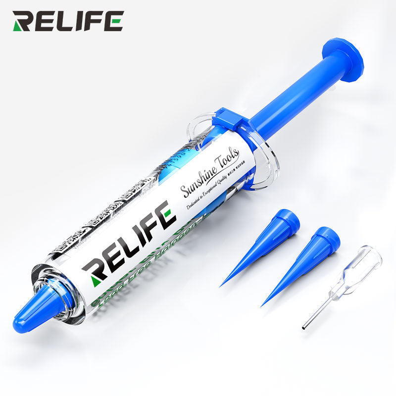 Chargez l&#39;image dans la visionneuse de la galerie, [HW11] RELIFE Lead-Free &amp; Halogen-Free Soldering Flux – No-Clean Paste in Syringe Design
