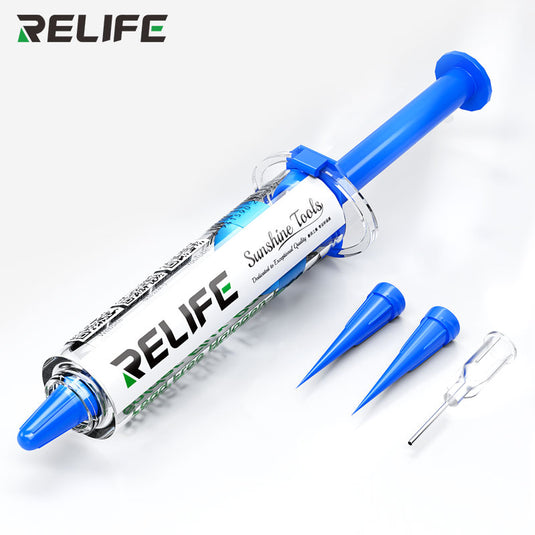 [HW11] RELIFE Lead-Free & Halogen-Free Soldering Flux – No-Clean Paste in Syringe Design