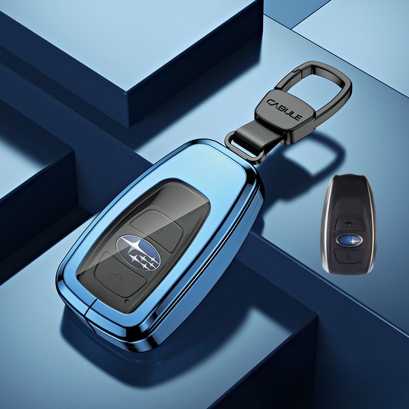 Load image into Gallery viewer, Subaru Alloy + TPU Film Protection Car Key Fob Case Cover For Outback, Forester, Impreza, WRX, XV, Crosstrek, Legacy - Polar Tech Australia
