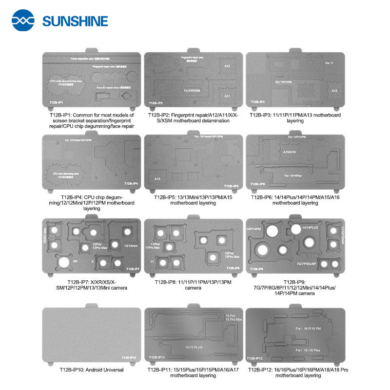 Load image into Gallery viewer, [SS-T12B] 13 in 1 SUNSHINE Intelligent Maintenance iPhone Mainboard Heating Platform
