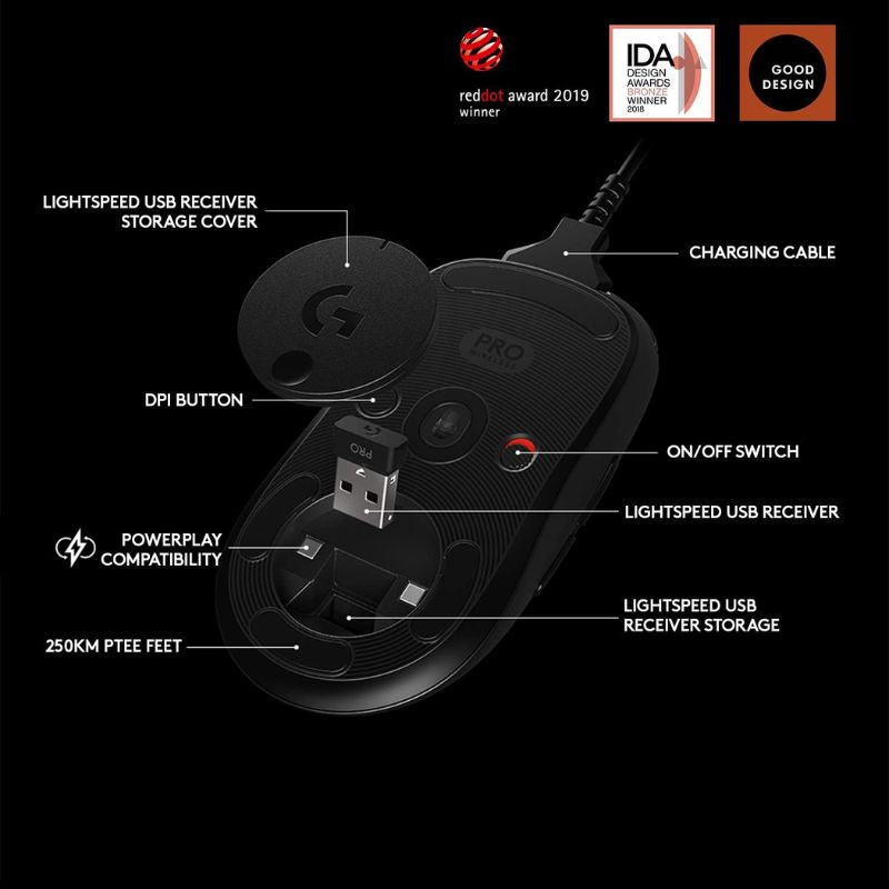 Cargue la imagen en el visor de la galería, Logitech G Pro Wireless Gaming Mouse with Esports Grade Performance
