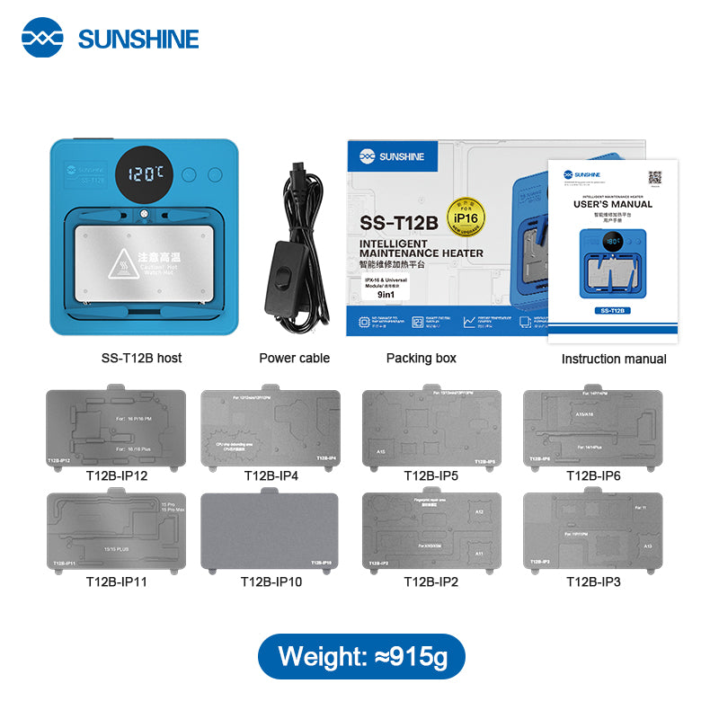 Load image into Gallery viewer, [SS-T12B] 13 in 1 SUNSHINE Intelligent Maintenance iPhone Mainboard Heating Platform
