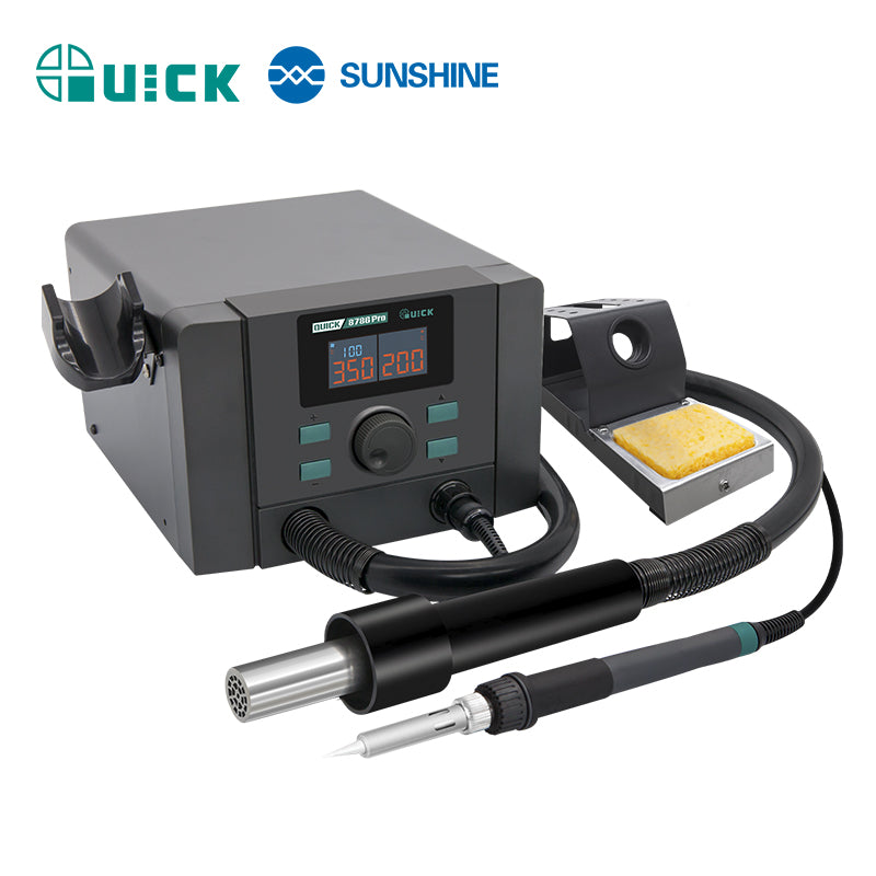 Cargue la imagen en el visor de la galería, [QUICK 8686 Pro] QUICK Two-in-One Repair System hot air rework Heat Gun and soldering functions in one intelligent station
