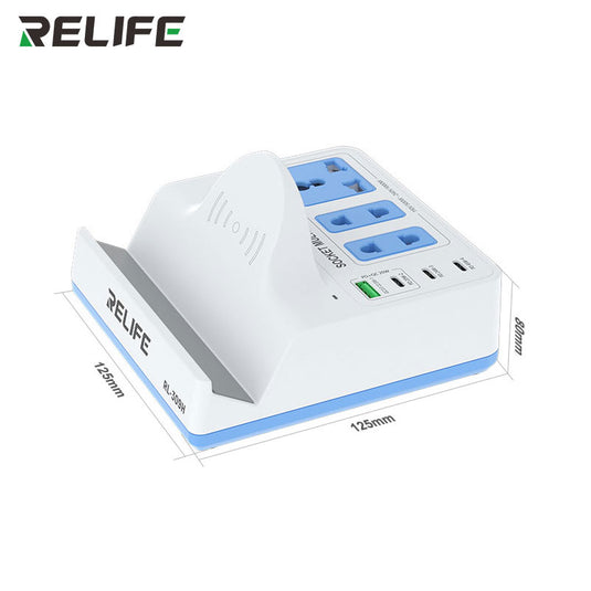[RL-309H] RELIFE 72W Wireless Fast Charger with Smart Power Socket - Polar Tech Australia