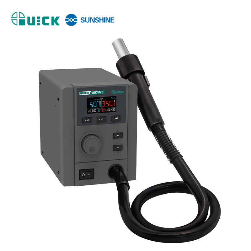 Cargue la imagen en el visor de la galería, [QUICK 857 Pro] QICK Digital Display Hot Air Rework Station Heat Gun - Continue the Legacy of Precision Craftsmanship
