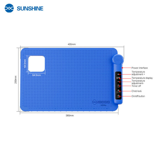 [LS3 Plus] SUNSHINE 17-inch Large Size Heating Pad LCD Screen Separator