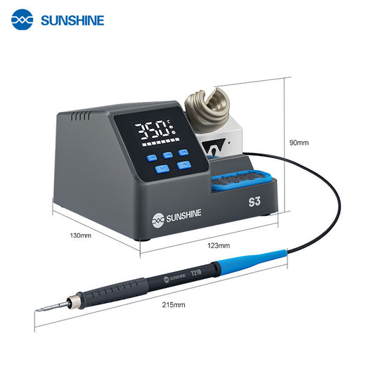 Sunshine S3 60W 3-Customizable Channels C210 Intelligent Digital Display Soldering Station