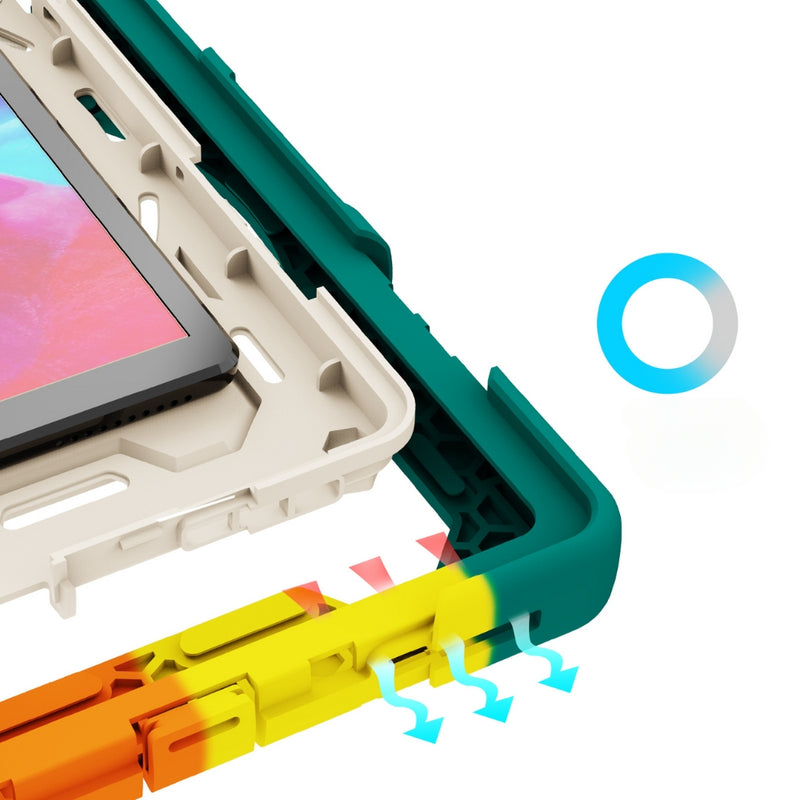 Chargez l&#39;image dans la visionneuse de la galerie, Lenovo Tab M11/K11 11.0&quot; inch 2024 - Silicone + PC Heavy Duty Series Case With 360° Rotating Stand - Polar Tech Australia
