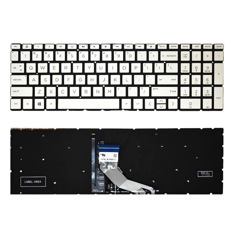 Chargez l&#39;image dans la visionneuse de la galerie, HP 15-DR 15-DK TPN-W142 TPN-Q229 TPN-C134 TPN-Q210 17-BY 15S-DY 15S-DU 15S-GR Series - Laptop Keyboard With Back Light US Layout - Polar Tech Australia
