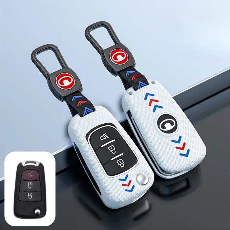 Load image into Gallery viewer, Great Wall Matte ABS Silicone Car Key Fob Case Cover For Haval, Wingle, M4, C30
