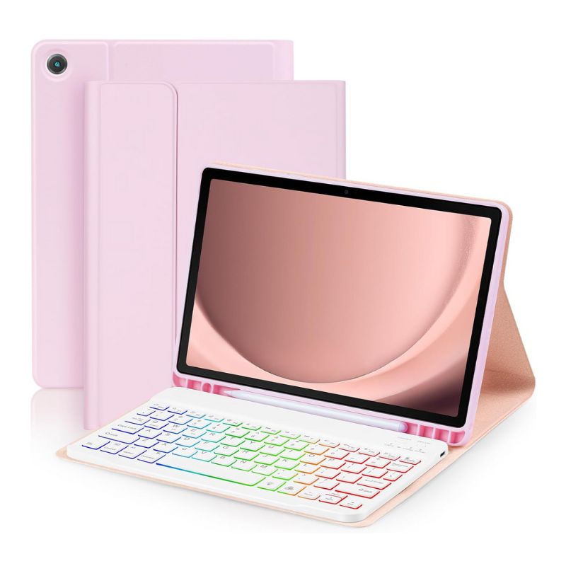 Chargez l&#39;image dans la visionneuse de la galerie, [Detachable Keyboard][With RGB Backlit][Square Keycaps] Samsung Galaxy Tab S6 Lite 10.4’’ 2020/2022 - Smart Wireless Trackpad Keyboard Flip Case With Pen Slot - Polar Tech Australia
