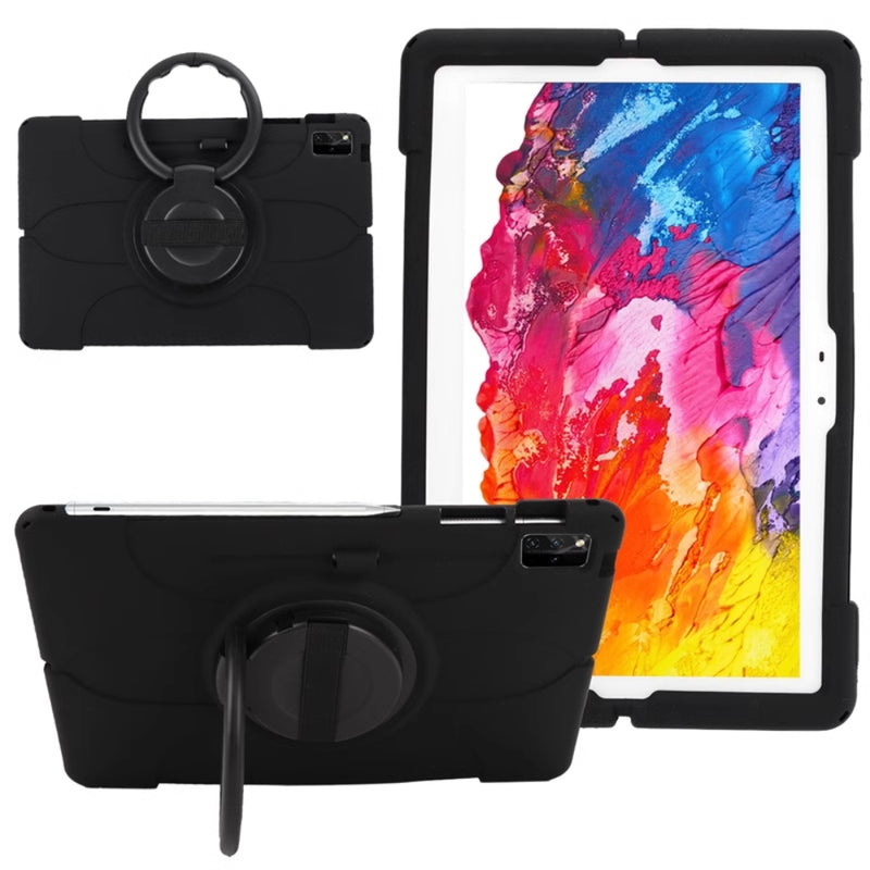 Chargez l&#39;image dans la visionneuse de la galerie, Lenovo Idea Tab Pro 12.7&quot; 2025 (TB373FU/TB375FC) - Soft Silicone 360° Rotating Wristband Stand Shockproof Case - Polar Tech Australia
