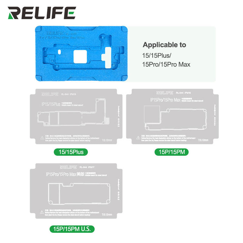 Cargue la imagen en el visor de la galería, [RL-601T] RELIFE iPhone 16 Series Mid-Tier Motherboard Repair Fixture Set
