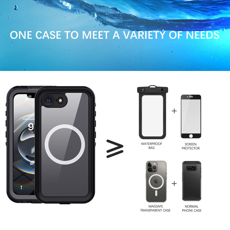 Load image into Gallery viewer, [MagSafe Compatible][Dot Series] Apple iPhone 16e Redpepper IP68 Waterproof Heavy Duty Tough Armor Case With Lanyard - Polar Tech Australia
