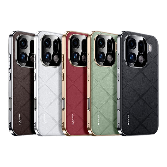 OPPO Find X9 - Plain Leather PC Phone Case