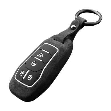 Ford High-Quality Suede Car Key Fob Protective Case Cover For Fusion, Mondeo, Mustang, Explorer, Edge, EcoSport