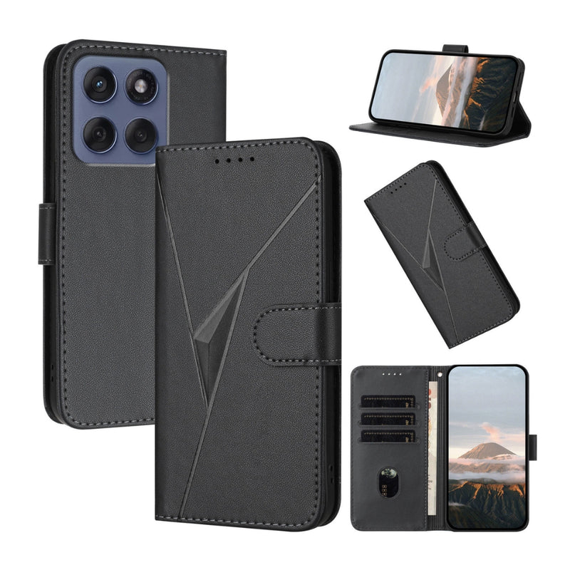 Load image into Gallery viewer, Motorola Moto E13 - PU Leather Magnetic Flip Wallet Phone Case

